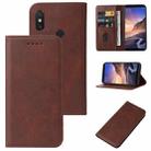 For Xiaomi Mi Max 3 Pro Magnetic Closure Leather Phone Case(Brown) - 1