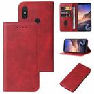 For Xiaomi Mi Max 3 Pro Magnetic Closure Leather Phone Case(Red) - 1