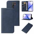 For Xiaomi Poco M2 Magnetic Closure Leather Phone Case(Blue) - 1