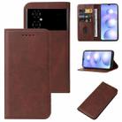 For Xiaomi Poco M4 5G Magnetic Closure Leather Phone Case(Brown) - 1