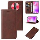 For Xiaomi Poco X2 Magnetic Closure Leather Phone Case(Brown) - 1