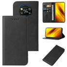 For Xiaomi Poco X3 NFC / X3 / X3 Pro Magnetic Closure Leather Phone Case(Black) - 1