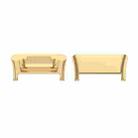 For OPPO Watch Free 1 Pair Metal Watch Band Connector(Gold) - 1