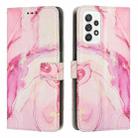 For Samsung Galaxy A23 Painted Marble Pattern Leather Phone Case(Rose Gold) - 1