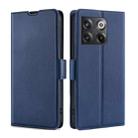 For OnePlus Ace Pro 5G Ultra-thin Voltage Side Buckle Horizontal Flip Leather Phone Case(Blue) - 1