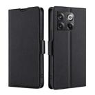For OnePlus Ace Pro 5G Ultra-thin Voltage Side Buckle Horizontal Flip Leather Phone Case(Black) - 1