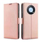 For Huawei nova Y90 4G Ultra-thin Voltage Side Buckle Horizontal Flip Leather Phone Case(Rose Gold) - 1