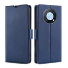 For Huawei nova Y90 4G Ultra-thin Voltage Side Buckle Horizontal Flip Leather Phone Case(Blue) - 1