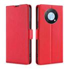 For Huawei nova Y90 4G Ultra-thin Voltage Side Buckle Horizontal Flip Leather Phone Case(Red) - 1