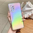 For Samsung Galaxy A72 5G / 4G Color Plating Acrylic + TPU Phone Case(Rainbow) - 1