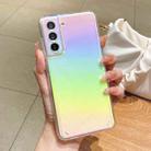 For Samsung Galaxy S21 5G Color Plating Acrylic + TPU Phone Case(Rainbow) - 1