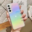 For Samsung Galaxy S22 5G Color Plating Acrylic + TPU Phone Case(Rainbow) - 1