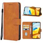For Xiaomi Poco M5 Leather Phone Case(Brown) - 1