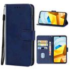 For Xiaomi Poco M5 Leather Phone Case(Blue) - 1