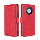 For Huawei nova Y90 4G Skin Feel Crocodile Magnetic Clasp Leather Phone Case(Red) - 1