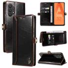 For Samsung Galaxy A32 5G / M32 5G GQUTROBE RFID Blocking Oil Wax Leather Phone Case(Brown) - 1