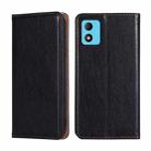 For TCL 305i Gloss Oil Solid Color Magnetic Leather Phone Case(Black) - 1