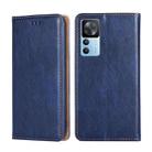 For Xiaomi Redmi K50 Ultra Gloss Oil Solid Color Magnetic Leather Phone Case(Blue) - 1