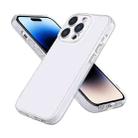 Fine Hole Phone Case For iPhone 14 Pro Max(Transparent White) - 1