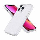 For iPhone 14 Plus Fine Hole Phone Case (Shining White) - 1