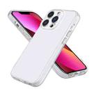 For iPhone 14 Plus Fine Hole Phone Case (Transparent White) - 1