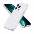 For iPhone 13 Pro Max Fine Hole Phone Case (Shining White) - 1