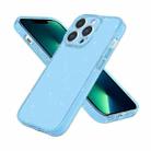 For iPhone 13 Pro Max Fine Hole Phone Case (Shining Sky Blue) - 1