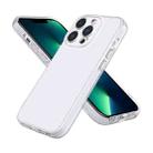 For iPhone 13 Pro Max Fine Hole Phone Case (Transparent White) - 1