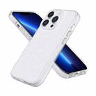 For iPhone 13 Pro Fine Hole Phone Case (Shining White) - 1