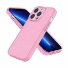 For iPhone 13 Pro Fine Hole Phone Case (Shining Pink) - 1