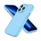 For iPhone 13 Pro Fine Hole Phone Case (Shining Sky Blue) - 1