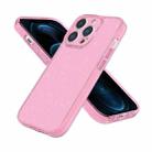 For iPhone 12 Pro Max Fine Hole Phone Case(Shining Pink) - 1