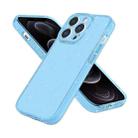 For iPhone 12 Pro Fine Hole Phone Case(Shining Sky Blue) - 1