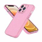 For iPhone 12 Fine Hole Phone Case(Shining Pink) - 1