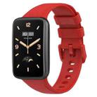 For Xiaomi Mi Band 7 Pro Litchi Texture Leather Watch Band(Red) - 1