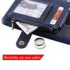 For Galaxy S20 Ultra Zipper Shockproof Protective Case with Card Slots & Bracket & Photo Holder & Wallet Function(Black) - 10