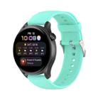 For Huawei Watch3 Pro New Solid Color Soft Silicone Watch Band(Teal) - 1