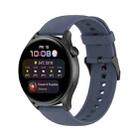 For Huawei Watch3 Pro New Solid Color Soft Silicone Watch Band(Blue Grey) - 1