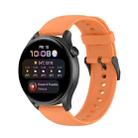 For Huawei Watch3 Pro New Solid Color Soft Silicone Watch Band(Orange) - 1