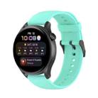 For Huawei Watch3 Pro New Solid Color Soft Silicone Watch Band(Teal) - 1
