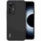 For Xiaomi Redmi K50 Ultra / 12T imak UC-3 Series Shockproof Frosted TPU Phone Case(Black) - 1