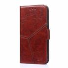 For Asus Zenfone 9 Geometric Stitching Leather Phone Case(Dark Brown) - 2