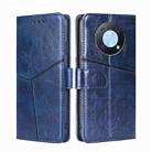 For Huawei nova Y90 4G Geometric Stitching Leather Phone Case(Blue) - 1