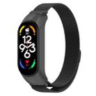 For Xiaomi Mi Band 7 / 7NFC Milan Metal Stainless Steel Watch Band(Black) - 1