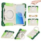 For Huawei MatePad T 10s / T10 Armor Contrast Color Silicone + PC Tablet Case(Rainbow Green) - 1