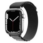 Nylon Watch Band For Apple Watch Series 8&7 45mm / SE 2&6&SE&5&4 44mm / 3&2&1 42mm (Black Grey) - 1