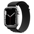 Nylon Watch Band For Apple Watch Series 8&7 45mm / SE 2&6&SE&5&4 44mm / 3&2&1 42mm(Black) - 1