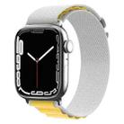 Nylon Watch Band For Apple Watch Series 8&7 45mm / SE 2&6&SE&5&4 44mm / 3&2&1 42mm (Yellow + Grey) - 1