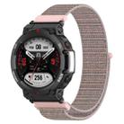 For Amazfit T-Rex2 Nylon Loop Buckle Watch Band(Powder Sand) - 1