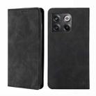 For OnePlus Ace Pro 5G Skin Feel Magnetic Horizontal Flip Leather Phone Case(Black) - 1